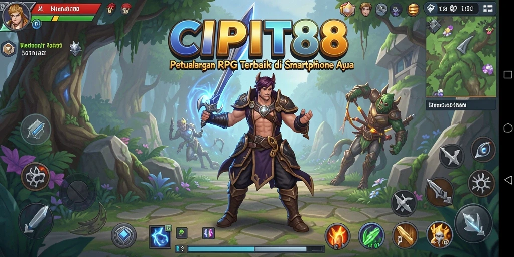 Tangkapan layar dari aksi seru dalam game CIPIT88.