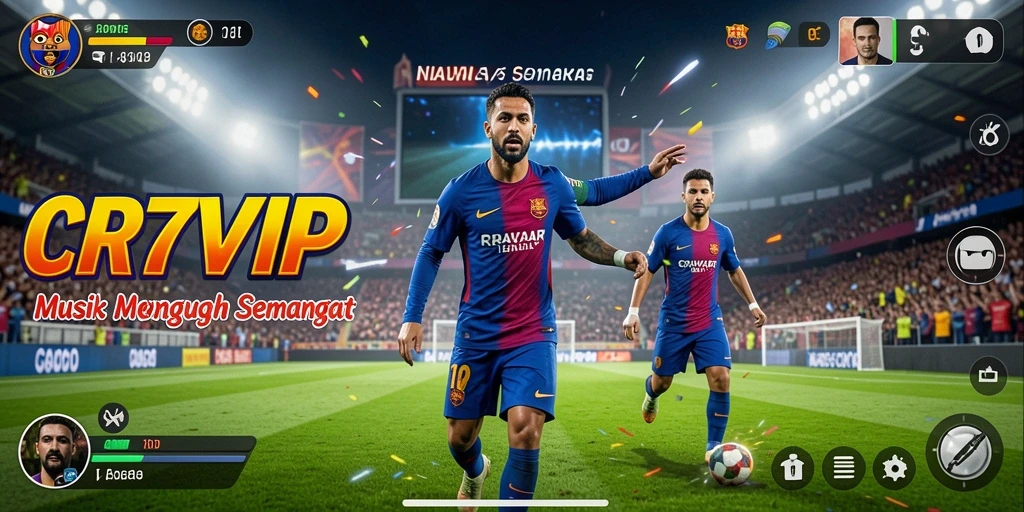 Tampilan permainan musik yang menarik dan interaktif di CR7VIP.