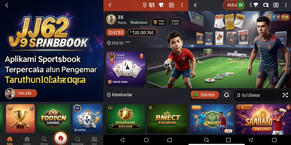 Tampilan screenshot JJ62 menampilkan antarmuka taruhan olahraga yang menarik.