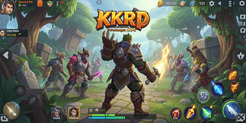 Menampilkan aksi mendebarkan dalam gameplay ARPG KKRP.