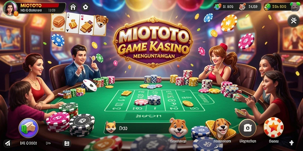 Tampilan menarik dari gameplay Kasino MIOTOTO yang seru.