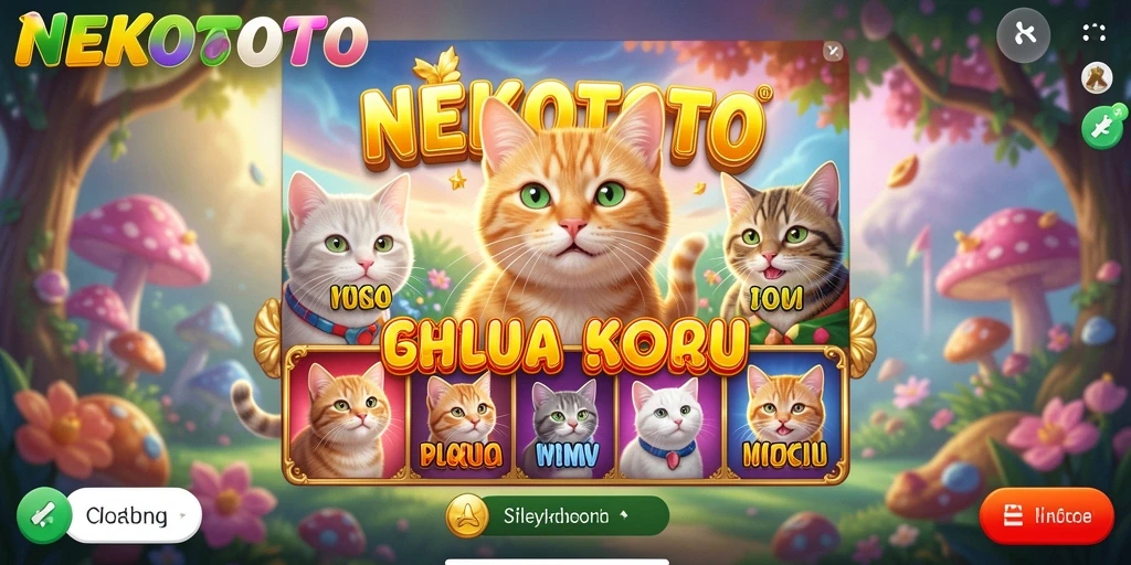 Screenshot mendebarkan dari gameplay Slot NEKOTOTO.
