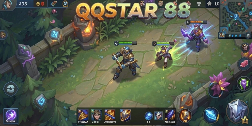 Tampilan gameplay seru di QQSTAR88 dengan aksi karakter menarik.