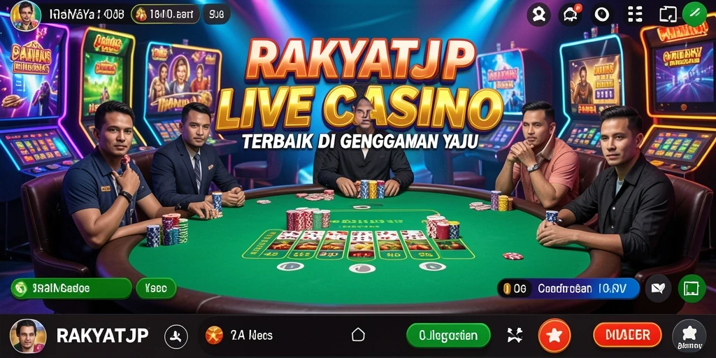 Tampilan gameplay RAKYATJP yang mendebarkan dan interaktif.