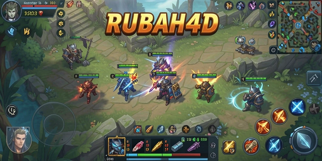 Tampilan gameplay RUBAH4D yang epik dan mendebarkan.