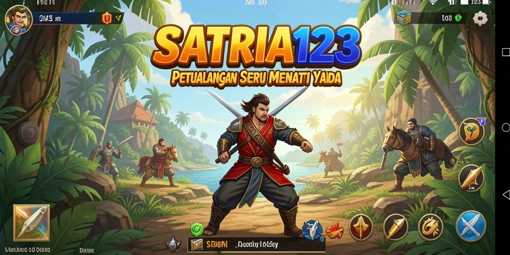 Tangkapan layar SATRIA123 menampilkan aksi gameplay yang mendebarkan.