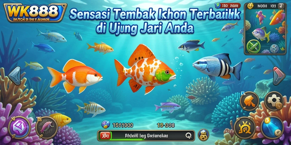 Tangkapan layar gameplay seru Tembak Ikan di WK888.
