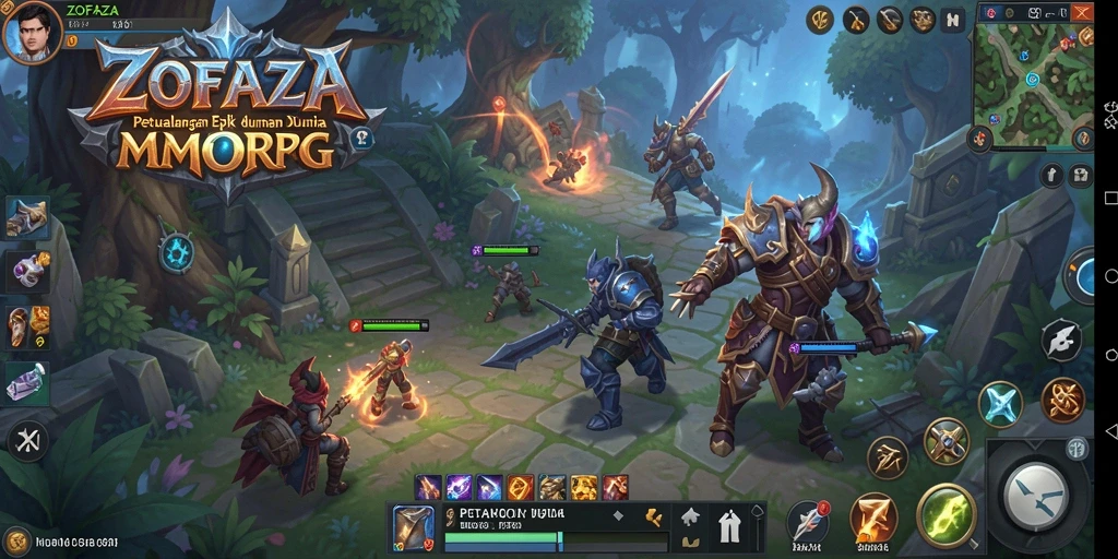 Gameplay seru ZOFAZA di dunia MMORPG yang menakjubkan.
